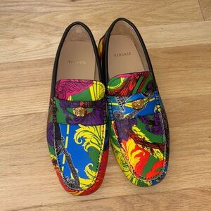 Versace Vibrant Multicolor Men's Loafers